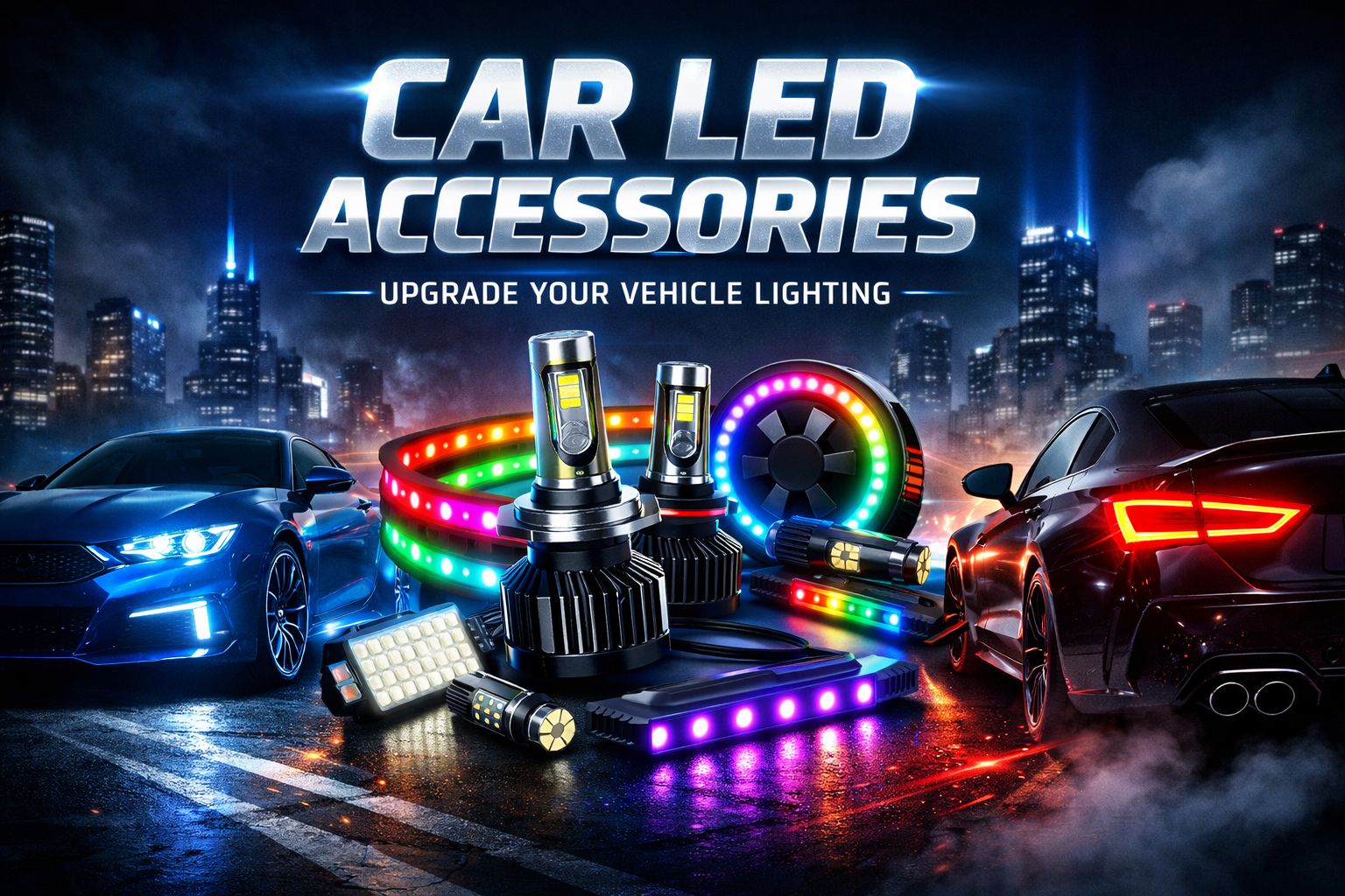 Car LED accessories with modern vehicle lighting upgrades