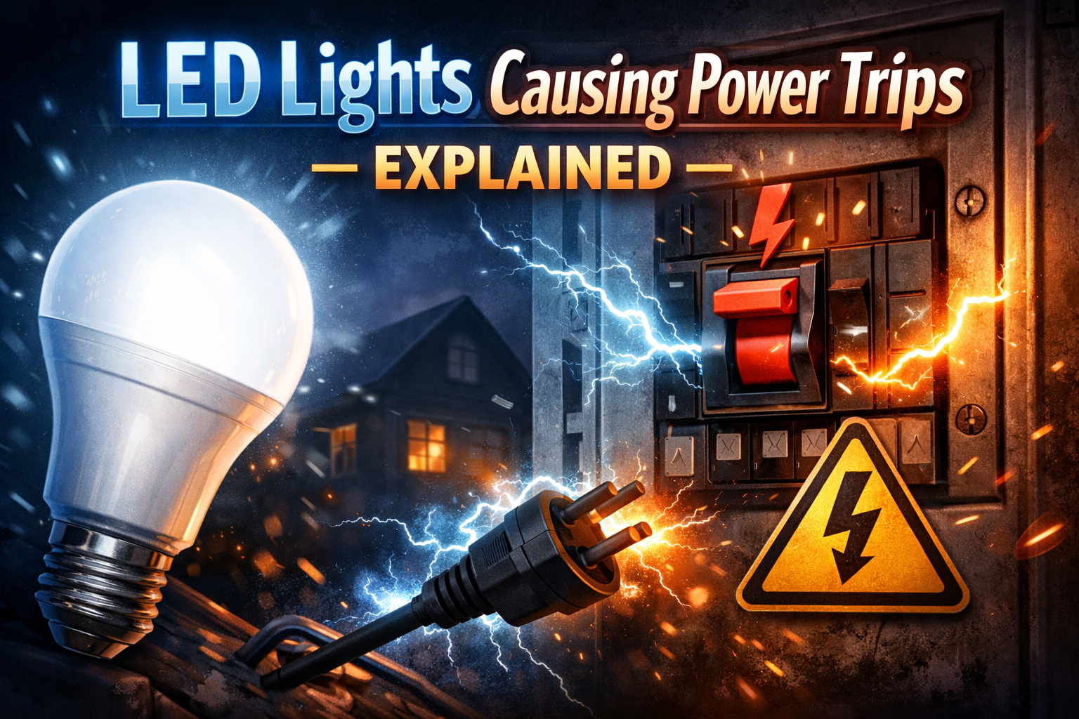 LED lights tripping breaker to trip