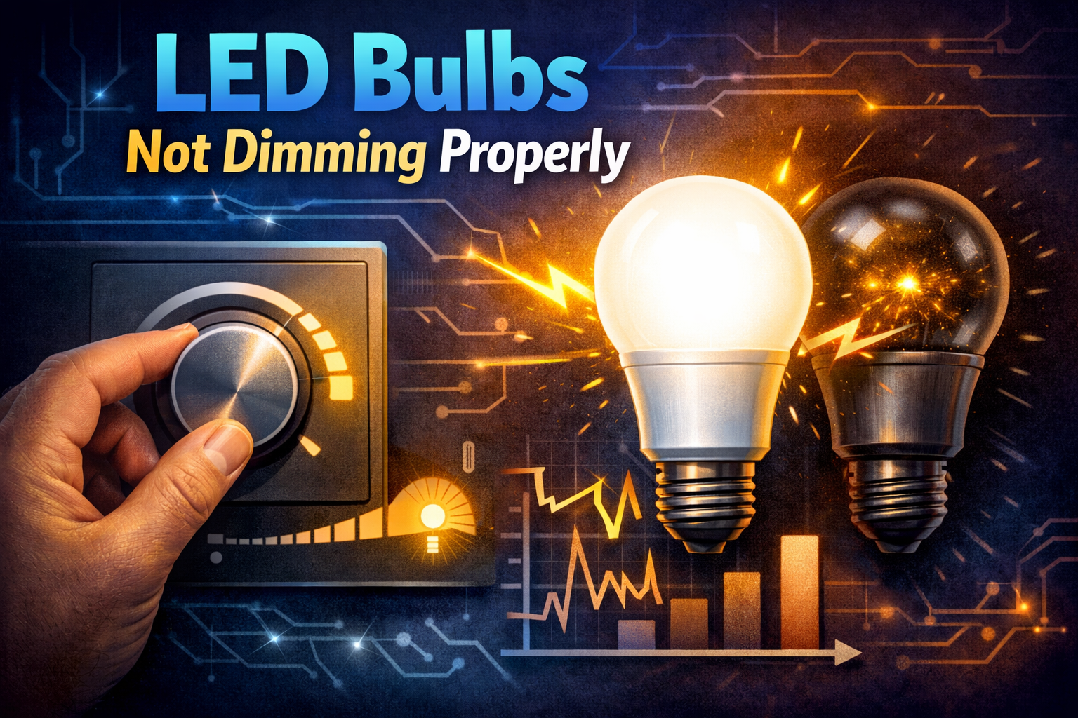 LED bulbs not dimming properly