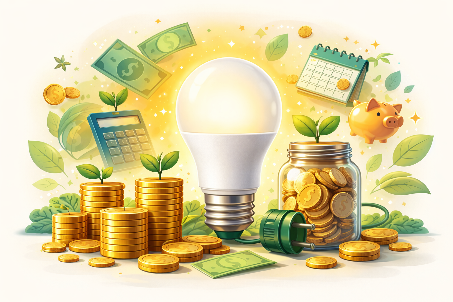 Monthly savings switching to LEDs energy savings and cost efficiency