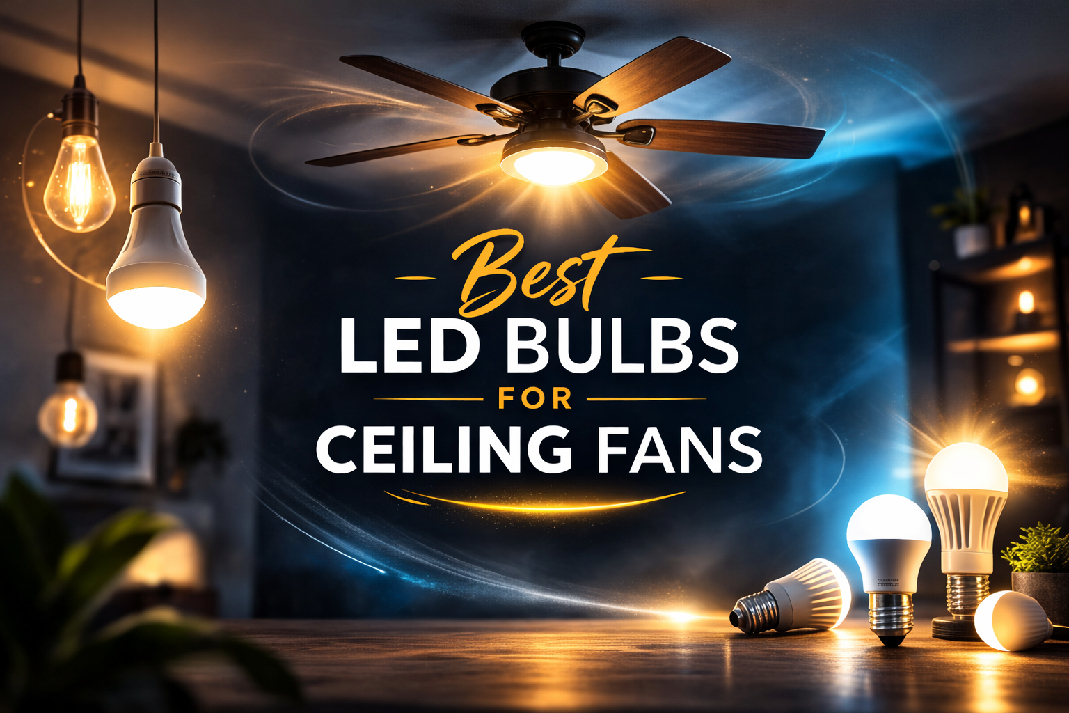 Best LED bulbs for ceiling fans with modern ceiling fan lighting