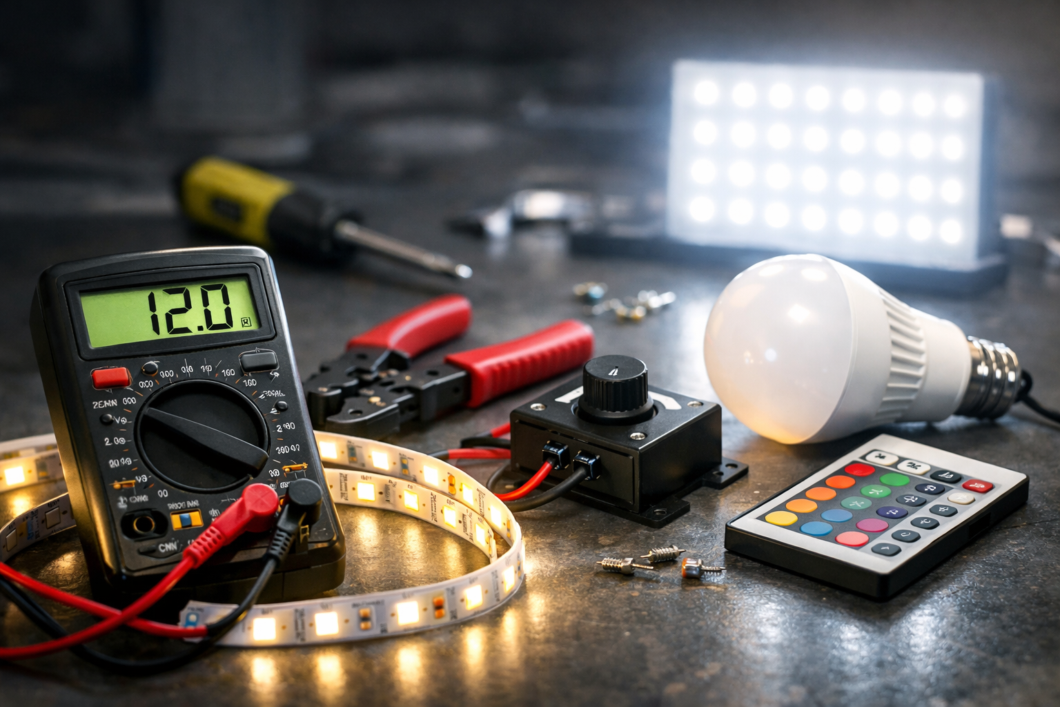 how to reduce LED brightness using dimmers and controllers