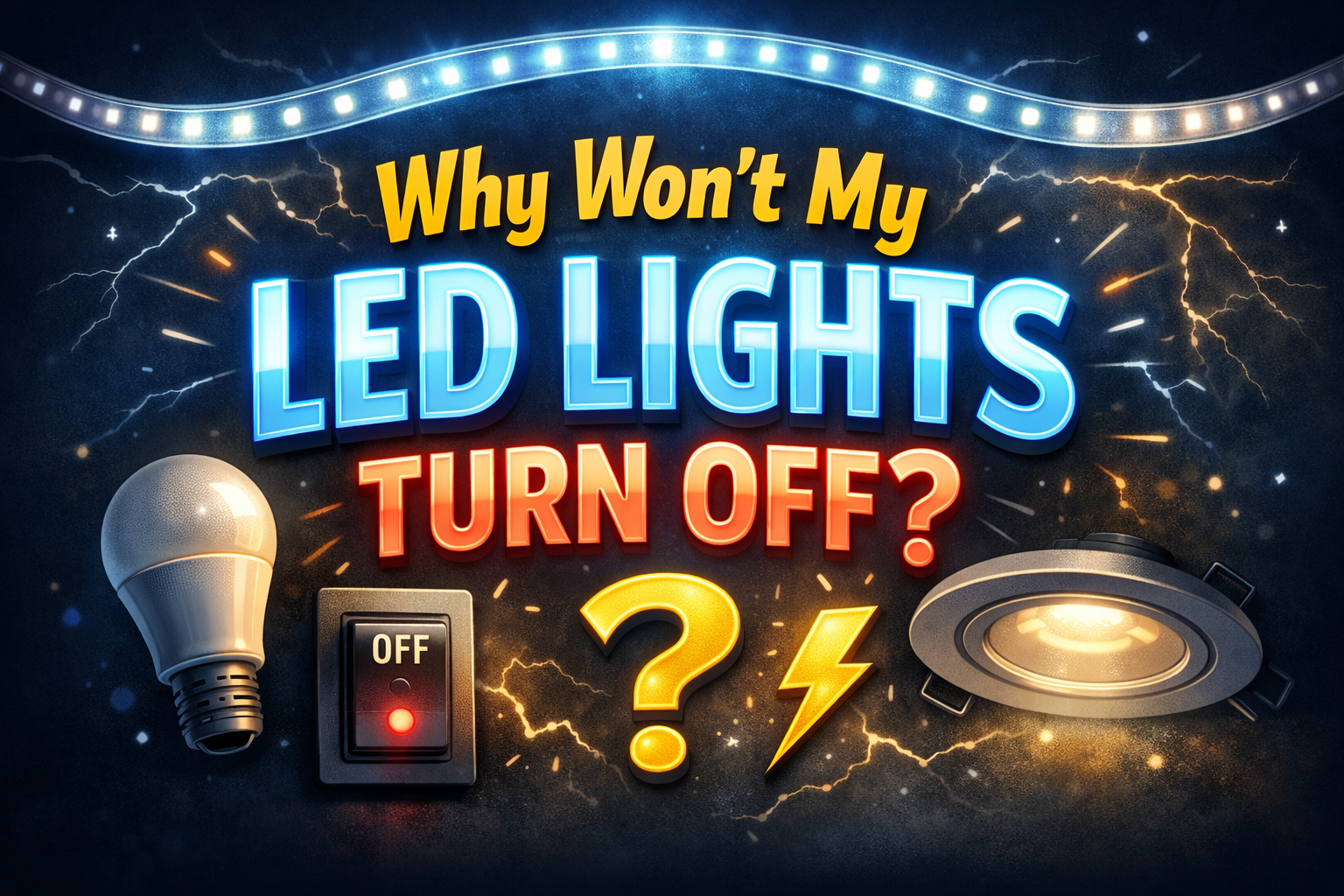 Why Won’t My LED Lights Turn Off?